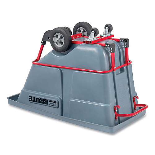Rubbermaid Commercial BRUTE DURATILT Frame Tilt Truck, Standard Duty, 0.5 cu yd, 850 lb Capacity, Rotomolded Resin/Leakproof Polyethylene, Gray (2192466)