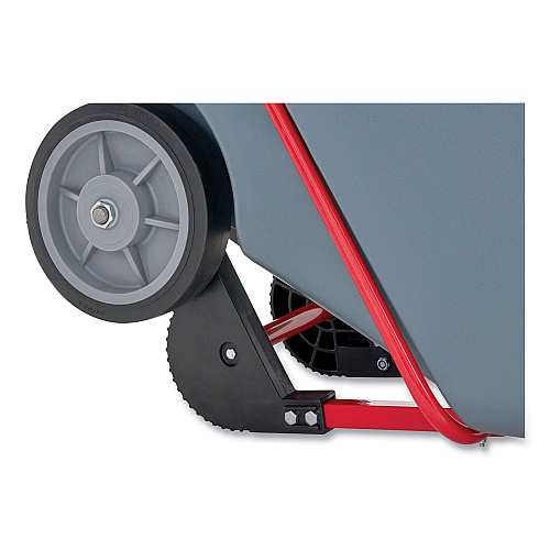 Rubbermaid Commercial BRUTE DURATILT Frame Tilt Truck, Heavy Duty, 0.5 cu yd, 1,400 lb Capacity, Rotomolded Resin/Leakproof Polyethylene, Gray (2192465)