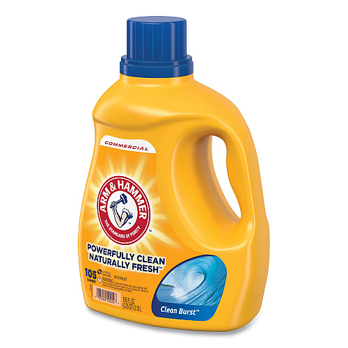 Arm & Hammer Dual HE Clean-Burst Liquid Laundry Detergent, 105 oz Bottle, 4/Carton (3320050024)