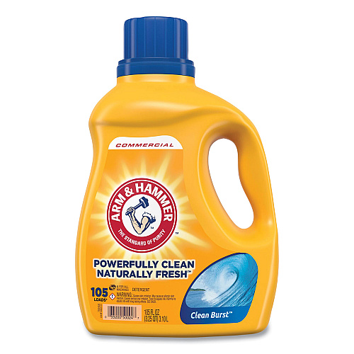 Arm & Hammer Dual HE Clean-Burst Liquid Laundry Detergent, 105 oz Bottle, 4/Carton (3320050024)