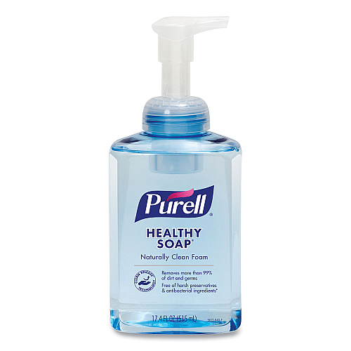 PURELL CLEAN RELEASE Technology HEALTHY SOAP Naturally Clean Foam, Citrus Scent, 515 mL, 4/Carton (501304CT)