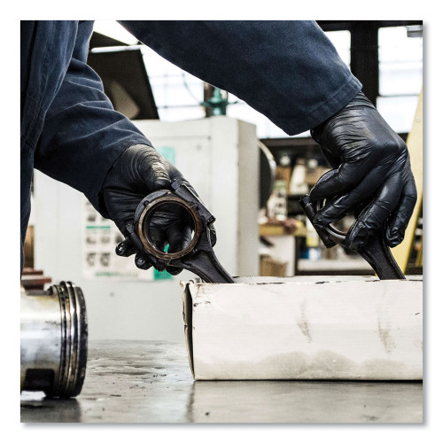 X3 by AMMEX Industrial Nitrile Gloves, Powder-Free, mil, Medium