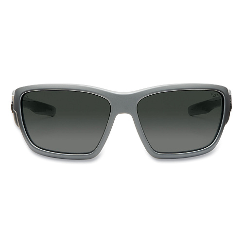 ergodyne Skullerz BALDR Safety Glasses, Matte Gray Nylon Impact Frame, Anti-Fog Smoke Polycarbonate Lens (57133)