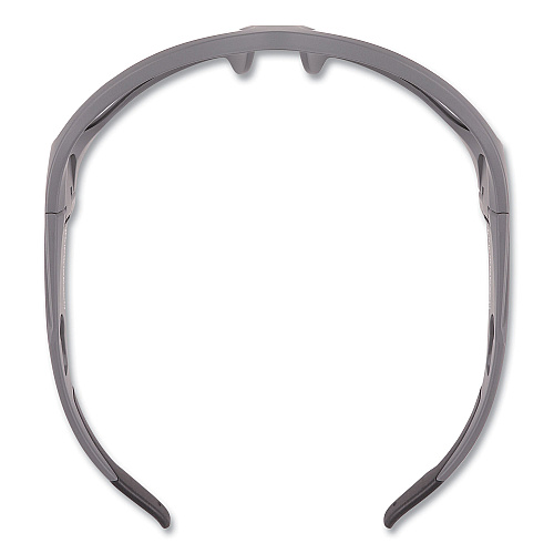 ergodyne Skullerz BALDR Safety Glasses, Matte Gray Nylon Impact Frame, Anti-Fog Clear Polycarbonate Lens (57103)