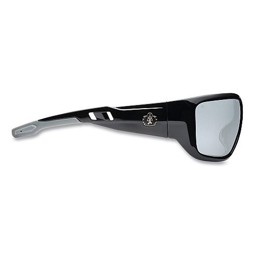 ergodyne Skullerz BALDR Safety Glasses, Black Nylon Impact Frame, Anti-Fog Indoor/Outdoor Polycarbonate Lens (57083)
