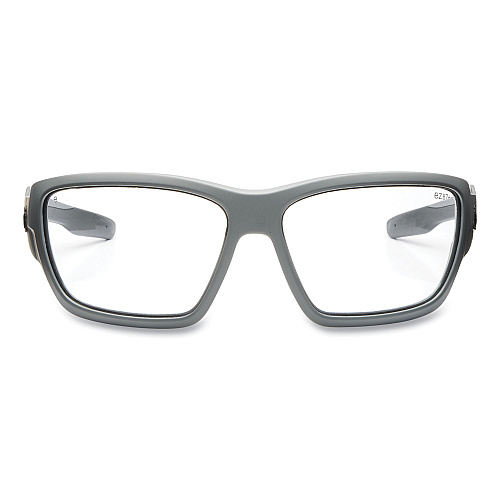 ergodyne Skullerz BALDR Safety Glasses, Matte Gray Nylon Impact Frame, Anti-Fog Clear Polycarbonate Lens (57103)