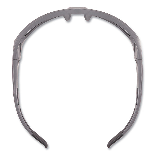 ergodyne Skullerz BALDR Safety Glasses, Matte Gray Nylon Impact Frame, Anti-Fog Smoke Polycarbonate Lens (57133)
