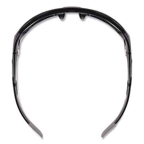 ergodyne Skullerz BALDR Safety Glasses, Black Nylon Impact Frame, Anti-Fog Clear Polycarbonate Lens (57003)