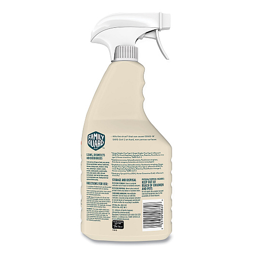 FamilyGuard Disinfectant, Citrus Scent, 32 oz Trigger Bottle, 8/Carton (327159)