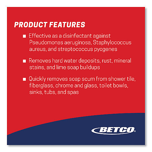 Betco Sure Bet II Foaming Disinfectant, Citrus Floral Scent, 32 oz Bottle, 12/Carton (3141200)