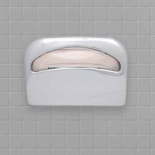 Health Gards Half-fold Toilet Seat Cover Dispenser, Chrome, 16.5"x11.5"x2", 1 Each (45C)
