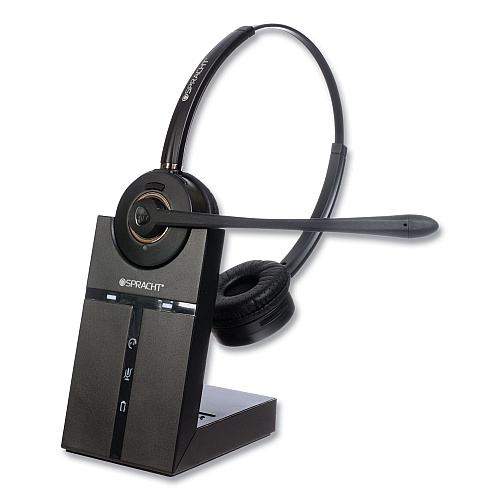 Spracht ZuM Maestro DECT Binaural Over The Head Headset, Black (HS2019)