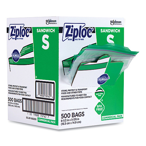 Ziploc Sandwich Bags 500 Count Box (373953)