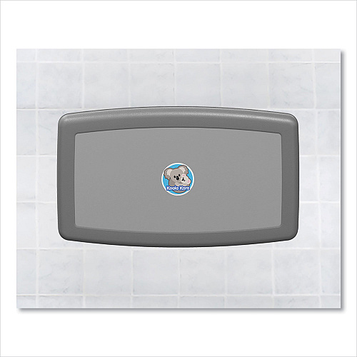 Koala Kare Baby Changing Station, Wall Horizontal Mount, 36.5 x 21.25, Gray (KB30001)