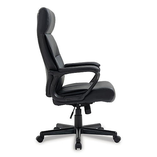 Alera Oxnam Series High-Back Task Chair, Supports Up to 275 lbs, 17.56" to 21.38" Seat Height, Black Seat/Back, Black Base (ALEON41B19)