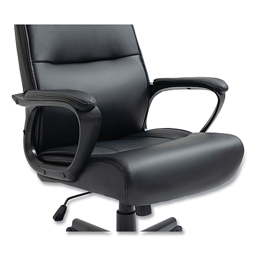 Alera Oxnam Series High-Back Task Chair, Supports Up to 275 lbs, 17.56" to 21.38" Seat Height, Black Seat/Back, Black Base (ALEON41B19)