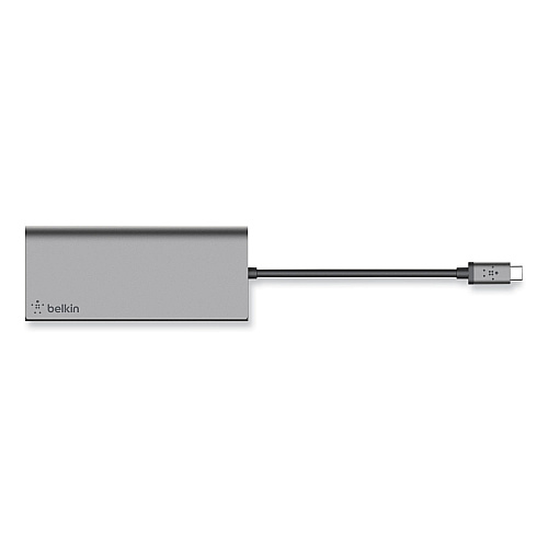 Belkin USB-C Multimedia Hub, 6 Ports, Space Gray (F4U092BTSGY)