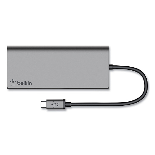 Belkin USB-C Multimedia Hub, 6 Ports, Space Gray (F4U092BTSGY)