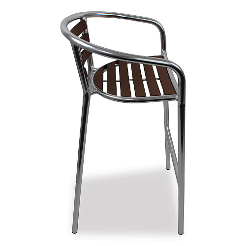 JMC Furniture Pinzon Series Barstools, Supports Up to 300 lb, 31" Seat Height, Tan/Silver Seat, Tan/Silver Back, Silver Base (PINBSTAN)