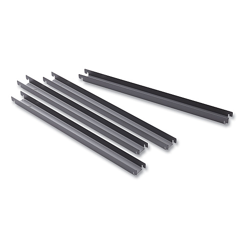 Two Row Hangrails for Alera 30" and 36" Wide Lateral Files, Aluminum, 4/Pack (ALEHLF3036)