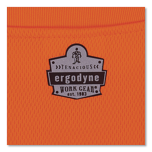ergodyne GloWear 8091 Non-Certified Hi-Vis Long Sleeve Shirt, 4X-Large, Orange (21598)