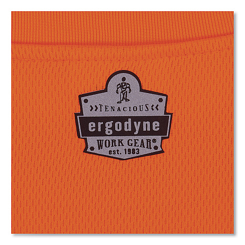 ergodyne GloWear 8091 Non-Certified Hi-Vis Long Sleeve Shirt, 3X-Large, Orange (21597)