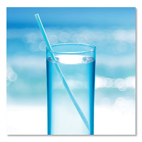 phade Marine Biodegradable Straws, 7.75", Ocean Blue, 6,000/Carton (511204)