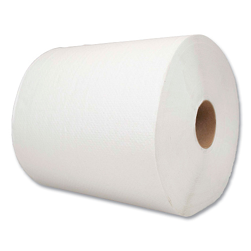 Boardwalk&reg; Hardwound Paper Towel Rolls, White, 700-ft, 6 Rolls (BWK700W)