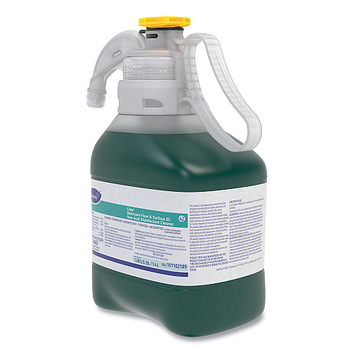 Diversey Crew Restroom Floor and Surface SC Non-Acid Disinfectant Cleaner, Fresh Scent, 1.4 L SmartDose, 2/Carton (101105993)