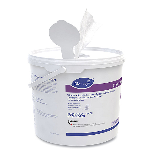 Diversey Oxivir 1 Wipes, 1-Ply, 11 x 12, 160/Canister, 4 Canisters/Carton (100850924)