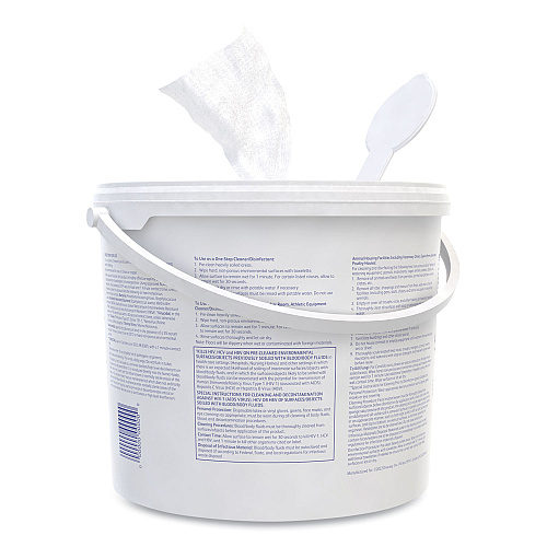 Diversey Oxivir 1 Wipes, 1-Ply, 11 x 12, 160/Canister, 4 Canisters/Carton (100850924)