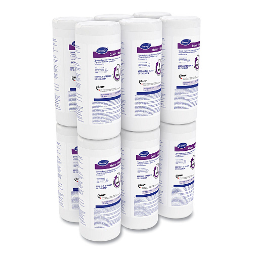 Diversey Oxivir 1 Wipes, 1-Ply, 7 x 8, 60/Canister, 12 Canisters/Carton (100850922)