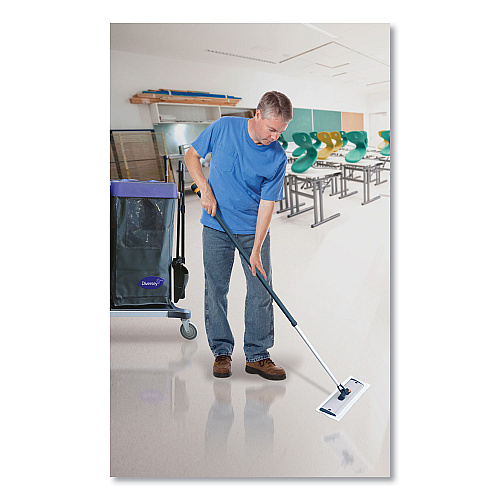 Diversey EasyMop Single-Use Microfiber Mop, 16 x 5.3, 10/Carton (D1232213)