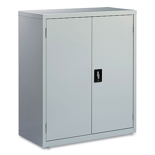 Alera Economy Assembled Storage Cabinets, 3 Shelves, 36" x 18" x 42", Light Gray (ALEHCM4218LG)