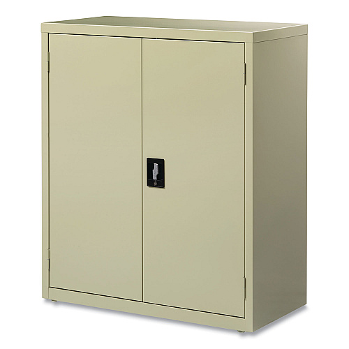 Alera Economy Assembled Storage Cabinets, 3 Shelves, 36" x 18" x 42", Putty (ALEHCM4218PY)