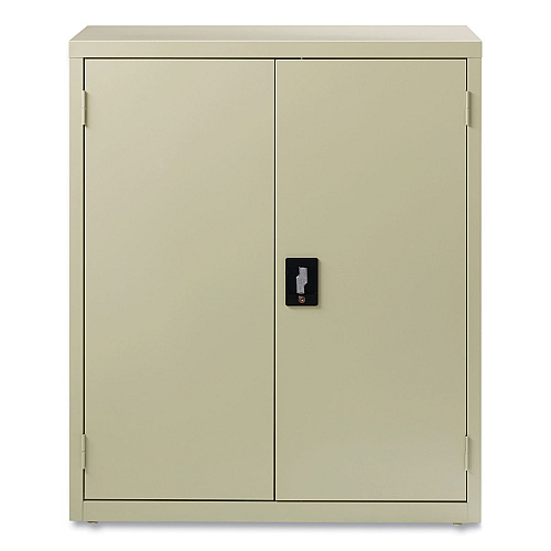 Alera Economy Assembled Storage Cabinets, 3 Shelves, 36" x 18" x 42", Putty (ALEHCM4218PY)