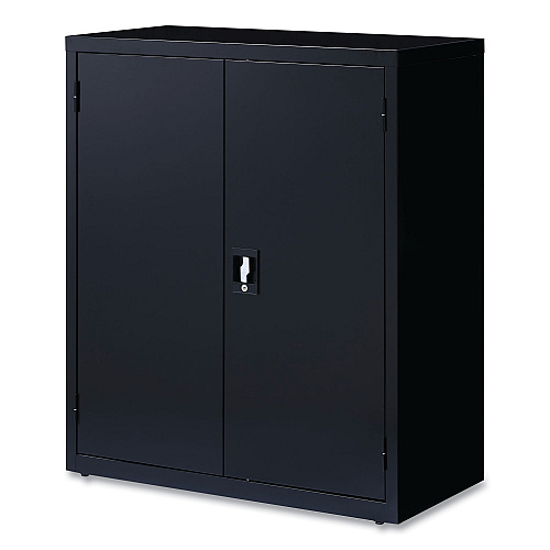 Alera Economy Assembled Storage Cabinets, 3 Shelves, 36" x 18" x 42", Black (ALEHCM4218BK)