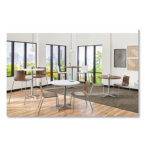 HON Ruck Laminate Chair, Supports Up to 300 lb, 18" Seat Height, Pinnacle Seat/Back, Silver Base (RUCK1LPINCP8)