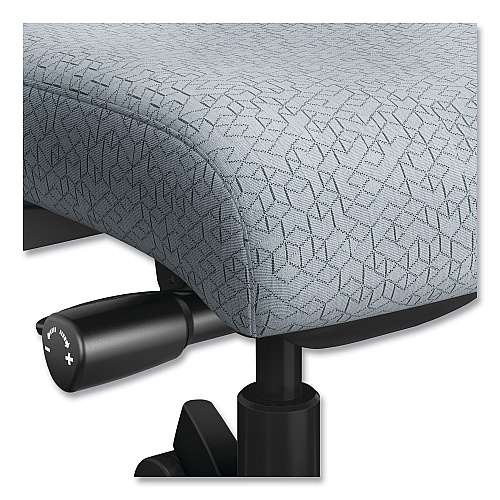 HON Ignition 2.0 Upholstered Mid-Back Task Chair, 17" to 21.25" Seat Height, Basalt Fabric Seat/Back (I2U2AHAX25TK)