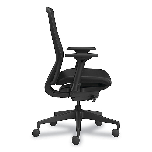 HON Nucleus Series Recharge Task Chair, Supports Up to 300 lb, 16.63 to 21.13 Seat Height, Black (NR12SAMU10BT)