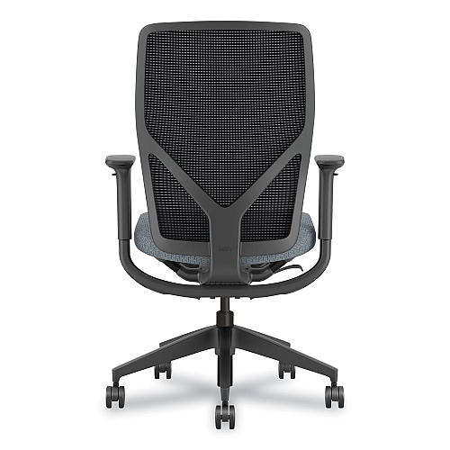 HON Flexion Mesh Back Task Chair, Supports Up to 300 lb, 14.81" to 19.7" Seat Height, Black/Basalt (FXTSAMAX25NL)