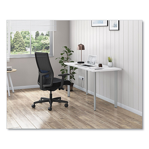 HON Ignition 2.0 4-Way Stretch Mid-Back Mesh Task Chair, Navy Blue Adjustable Lumbar Support, Black (I2MM2AMC10ET)