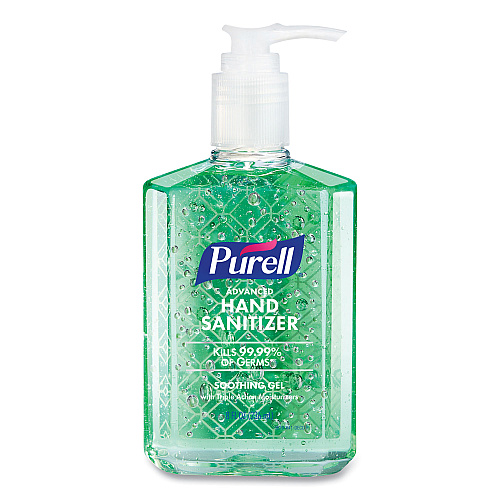 PURELL Advanced Hand Sanitizer Soothing Gel, 8 oz Pump Bottle, Fresh Scent, 4/Pack (967406ECDPK)