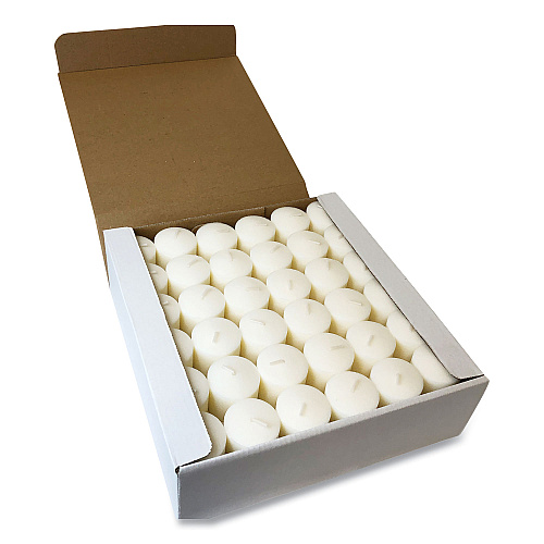 Sterno Food Warmer Votive Candles, 10 Hour Burn, 1.46"d x 1.33'h, White, 288/Carton (40104)