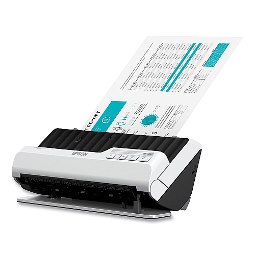 Epson DS-C490 Color Compact Desktop Document Scanner, 660 dpi Optical Resolution, 20-Sheet Auto Document Feeder (B11B271201)
