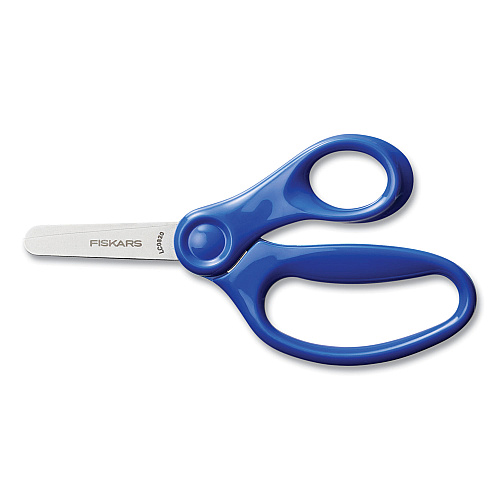 Fiskars Classpack Scissors Caddy, Rounded Tip, 5" Long, 1.6" Cut Length, Straight Assorted Color Handles, 24/Set (1067049)