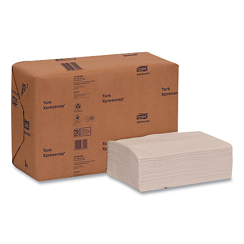 Tork Xpressnap Interfold Dispenser Napkins, 2-Ply, 6.5 x 8.5, White, 500/Pack, 12 Packs/Carton (100990)