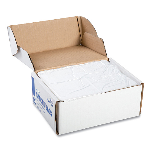 AmerCareRoyal Saddle Bags, Fold-Top Closure, 0.59 mil, 7.99" x 6.49", Clear, 2,000/Carton (SB67)