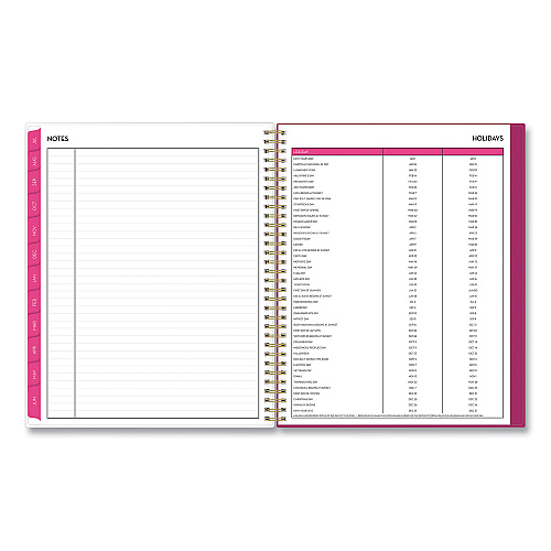 Blue Sky Mahalo Academic Year Create-Your-Own Cover Weekly/Monthly Planner, Floral Artwork, 11 x 8.5, 12-Month (July-June): 2025-2026 (100149)