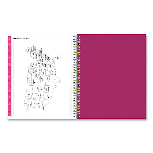 Blue Sky Mahalo Academic Year Create-Your-Own Cover Weekly/Monthly Planner, Floral Artwork, 11 x 8.5, 12-Month (July-June): 2025-2026 (100149)